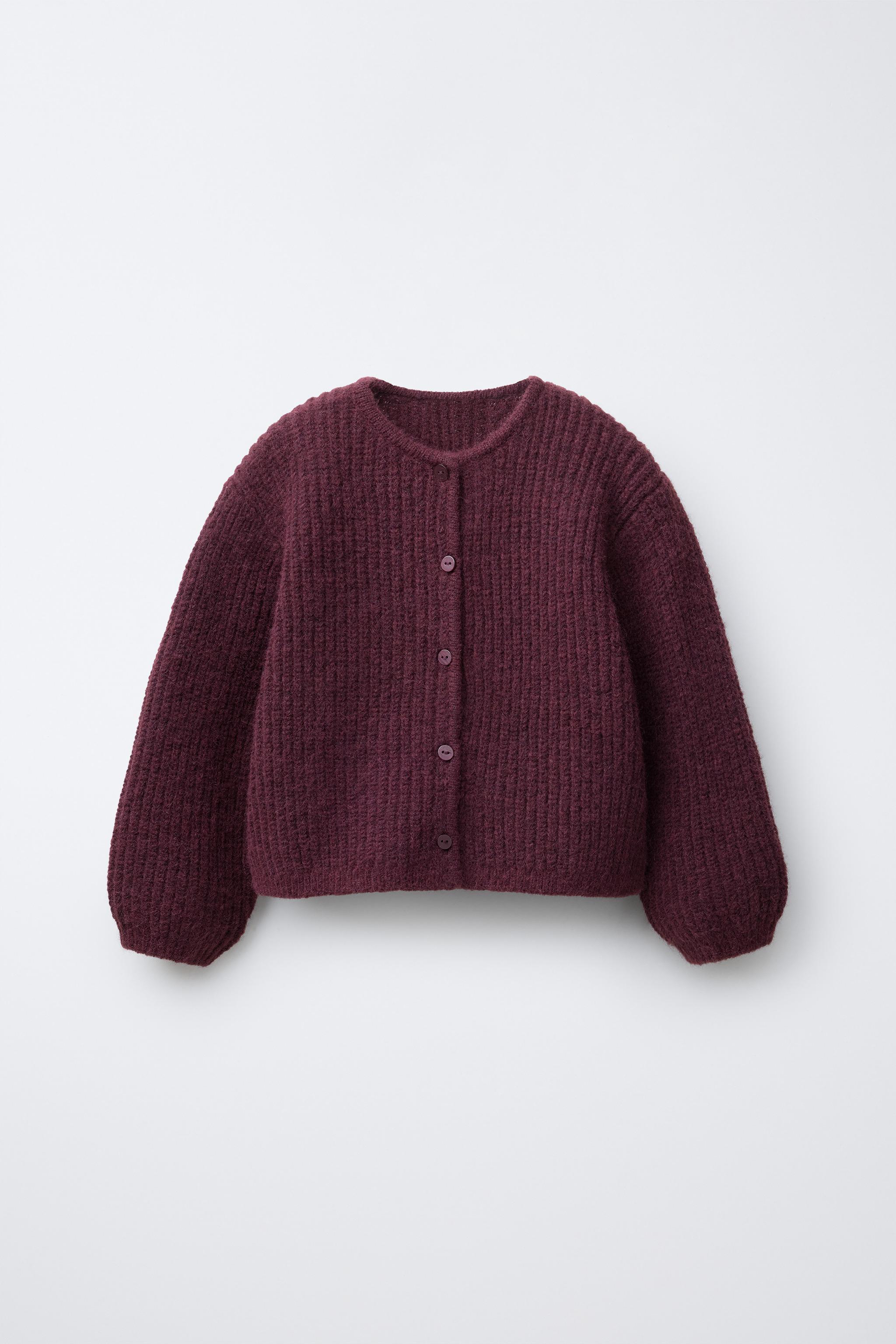 CARDIGAN - Burgundy | ZARA United States