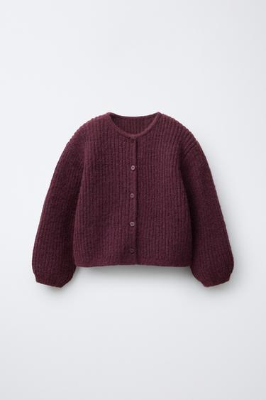 CARDIGAN - Burgundy by Zara - Image 0