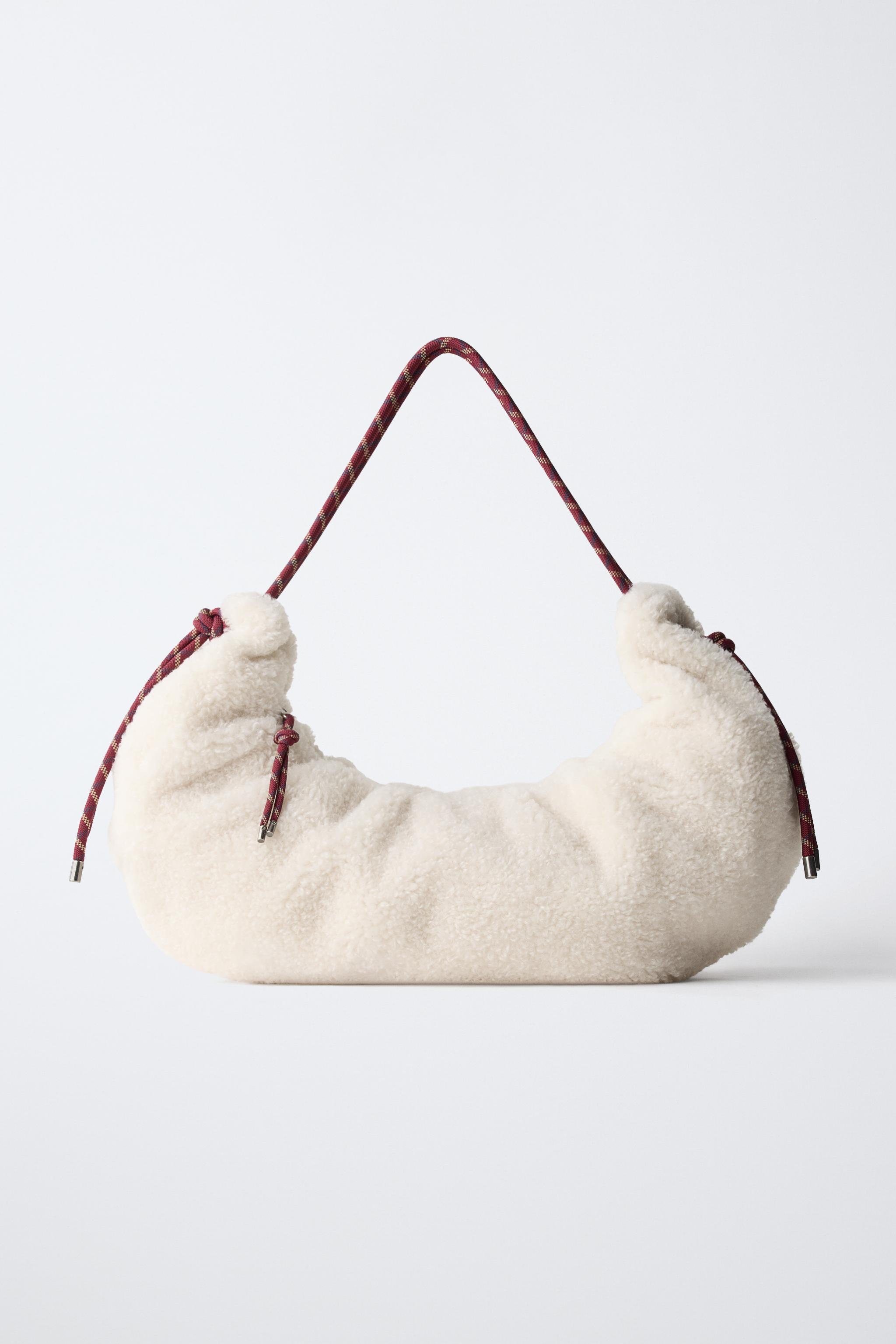 FAUX-SHEARLING CROSSBODY BAG