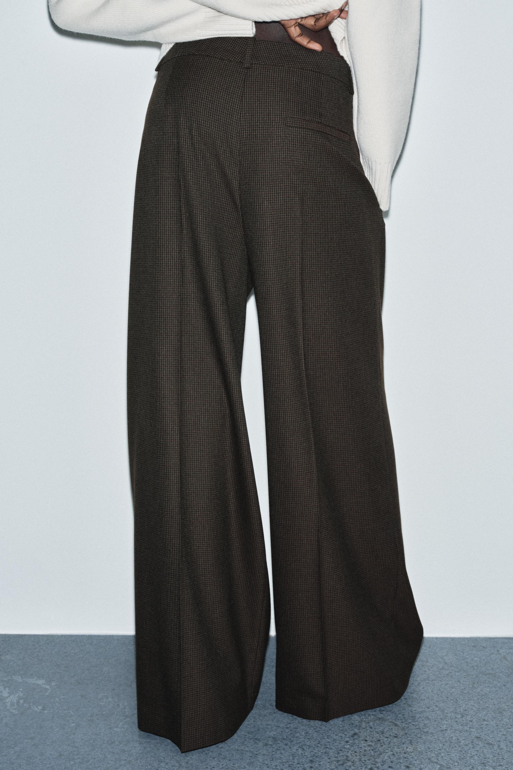PLEATED WIDE LEG PANTS ZW COLLECTION