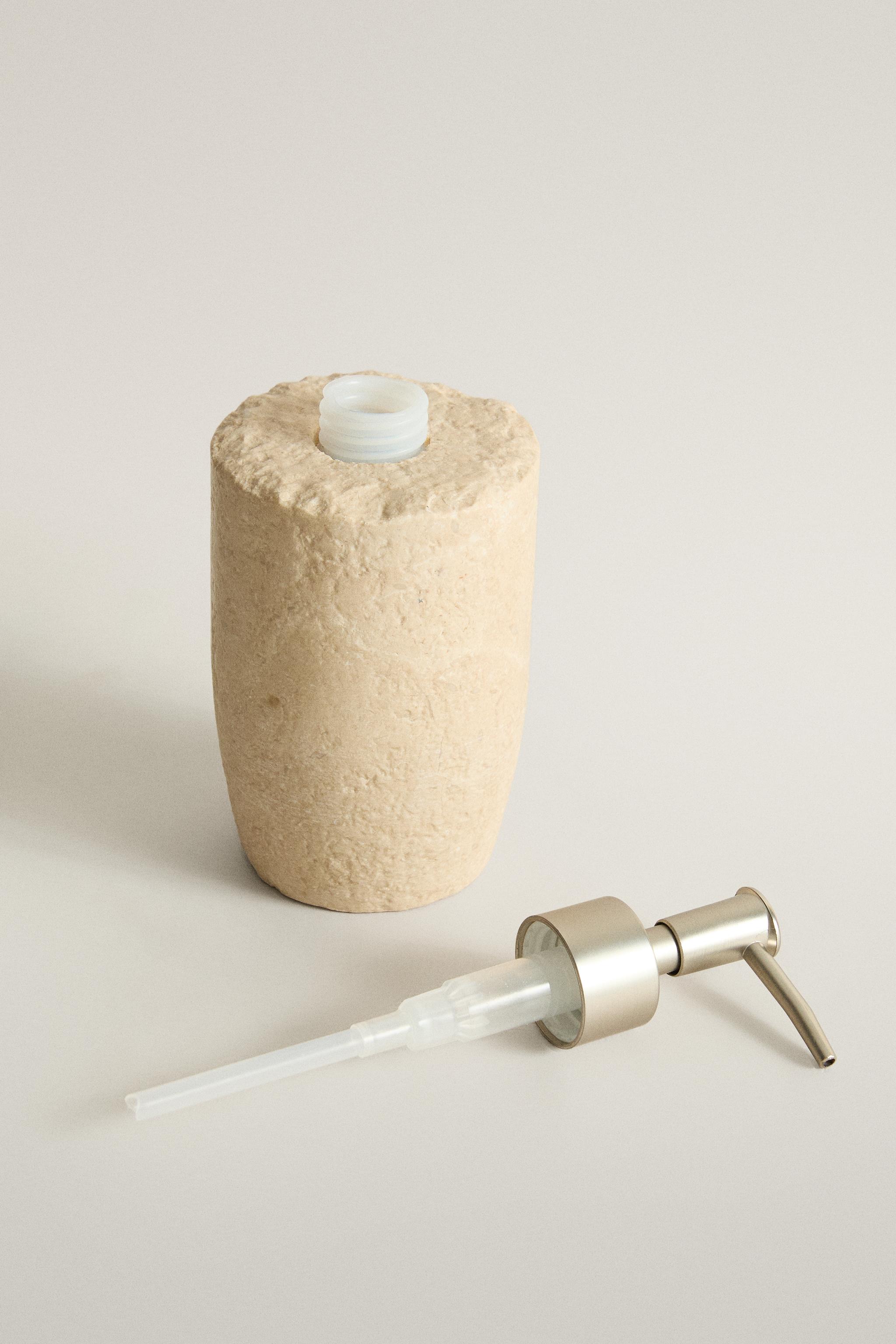 IRREGULAR MARBLE BATHROOM SOAP DISPENSER