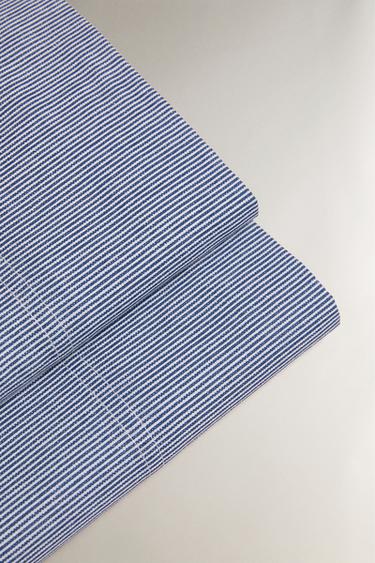 DRAP DE DESSUS RAYURES - Bleu de Zara - Image 3