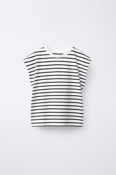 CAMISETA RAYAS PESTAÑA - Rayas de Zara - Imagen 0