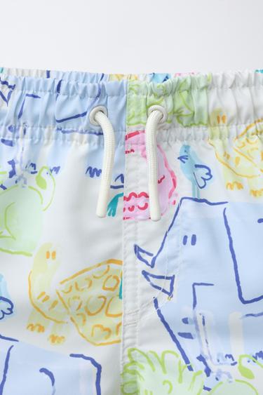 2-6 YEARS / ANIMAL PRINT SWIM SHORTS - Multicoloured by Zara - Image 2