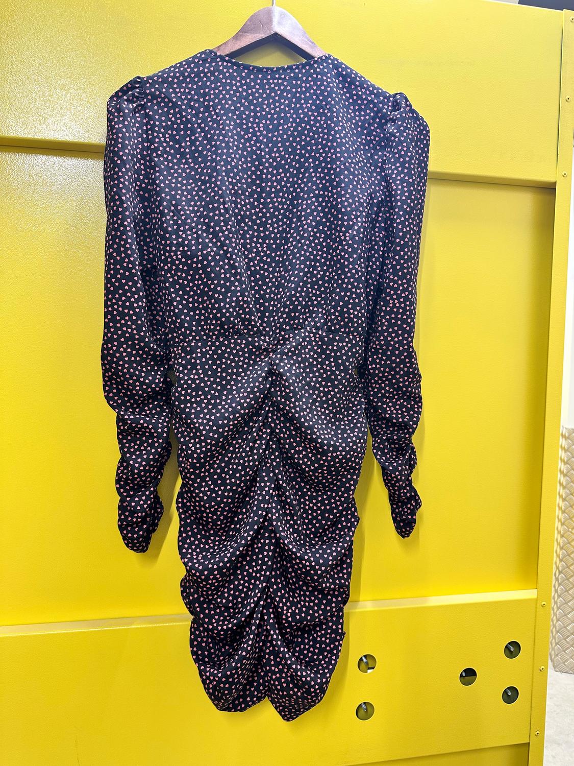 PRINTED DRAPED DRESS - Image 3