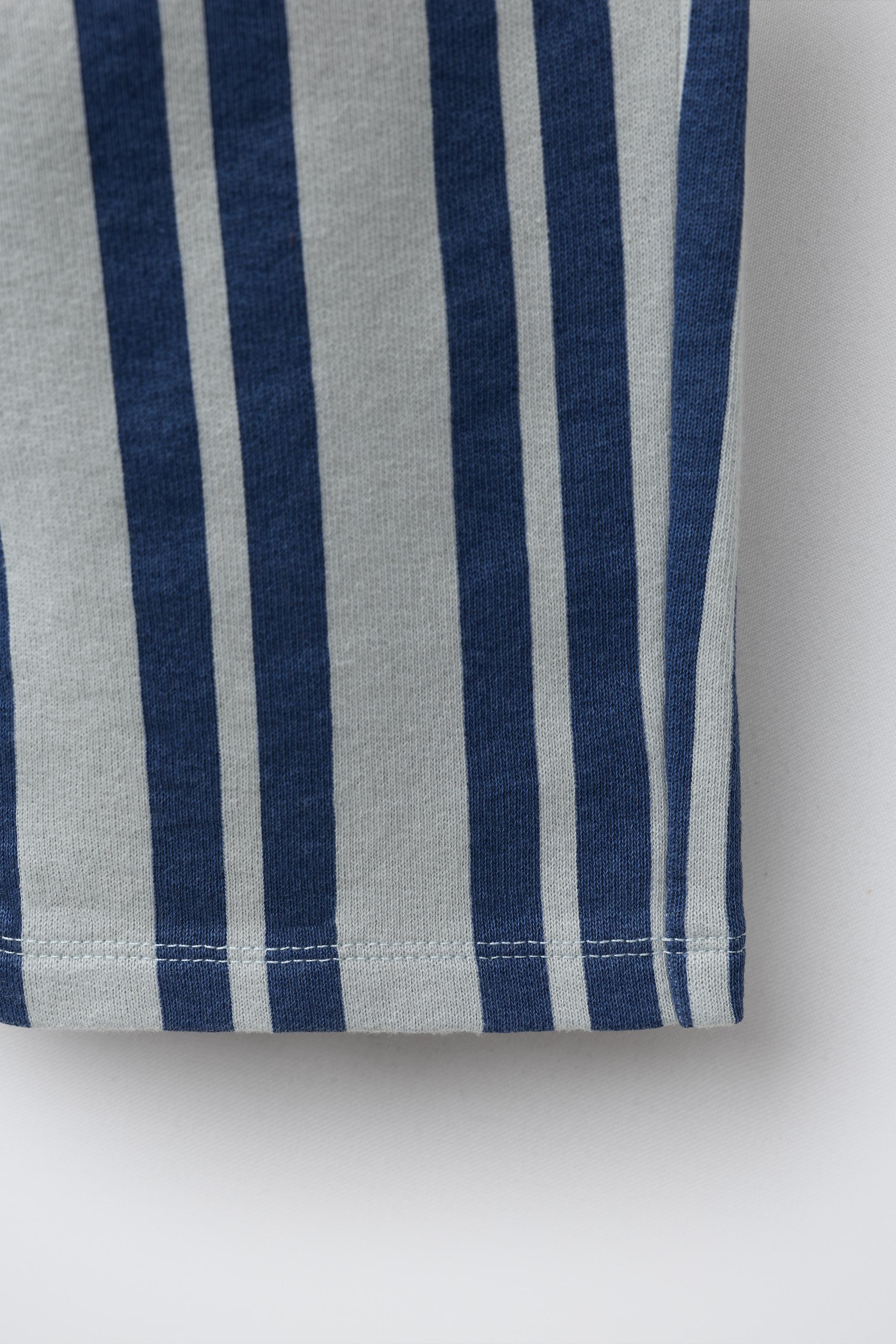 Детские брюки Zara STRIPED BAGGY PLUSH PANTS — фото 5