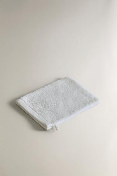 GANT DE TOILETTE COTON ÉPONGE - Blanc de Zara - Image 1