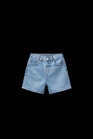 Zara DENIM BERMUDA SHORTS - Light blue - Image 0