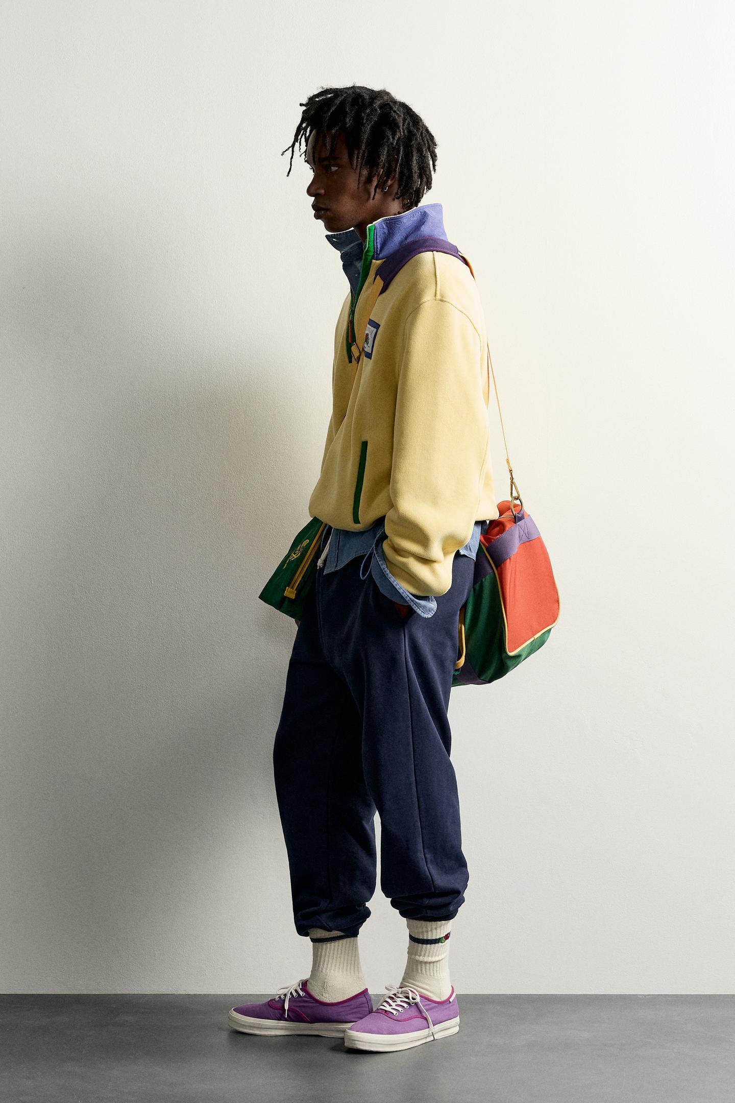 Мужские брюки Zara Fruit OF the Loom™ Cotton Sweatpants, цвет: Тёмно-синий — фото 4