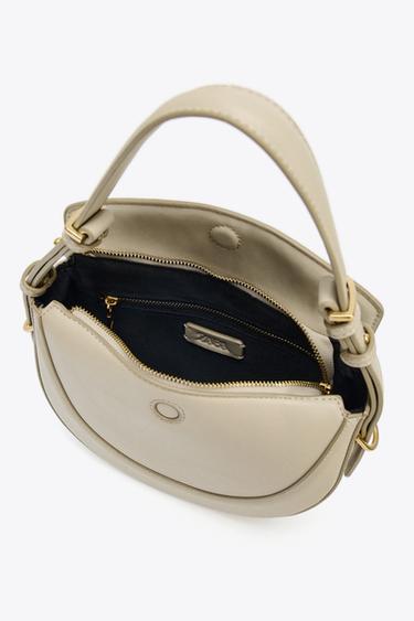 FLAP CROSSBODY BAG - Taupe Grey de Zara - Image 3