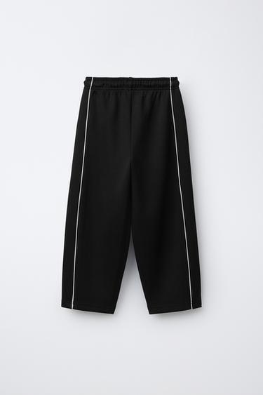 PANTALON SPORT BARREL - Noir de Zara - Image 1