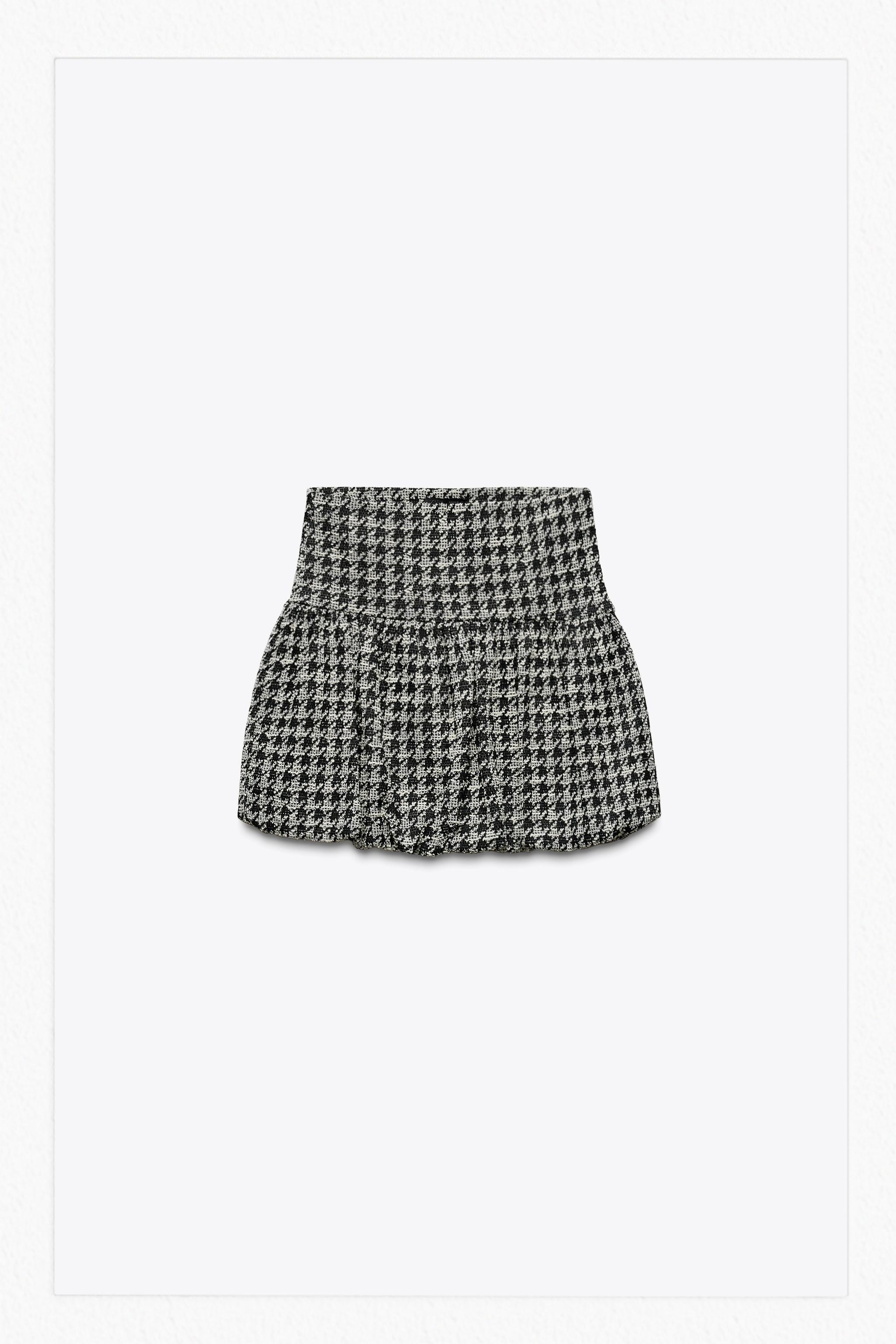 【ZARA】チェック柄ボックスプリーツミディ丈スカート3152/401 ZARA】チェック柄ボックスプリーツミディ丈スカート3152/401