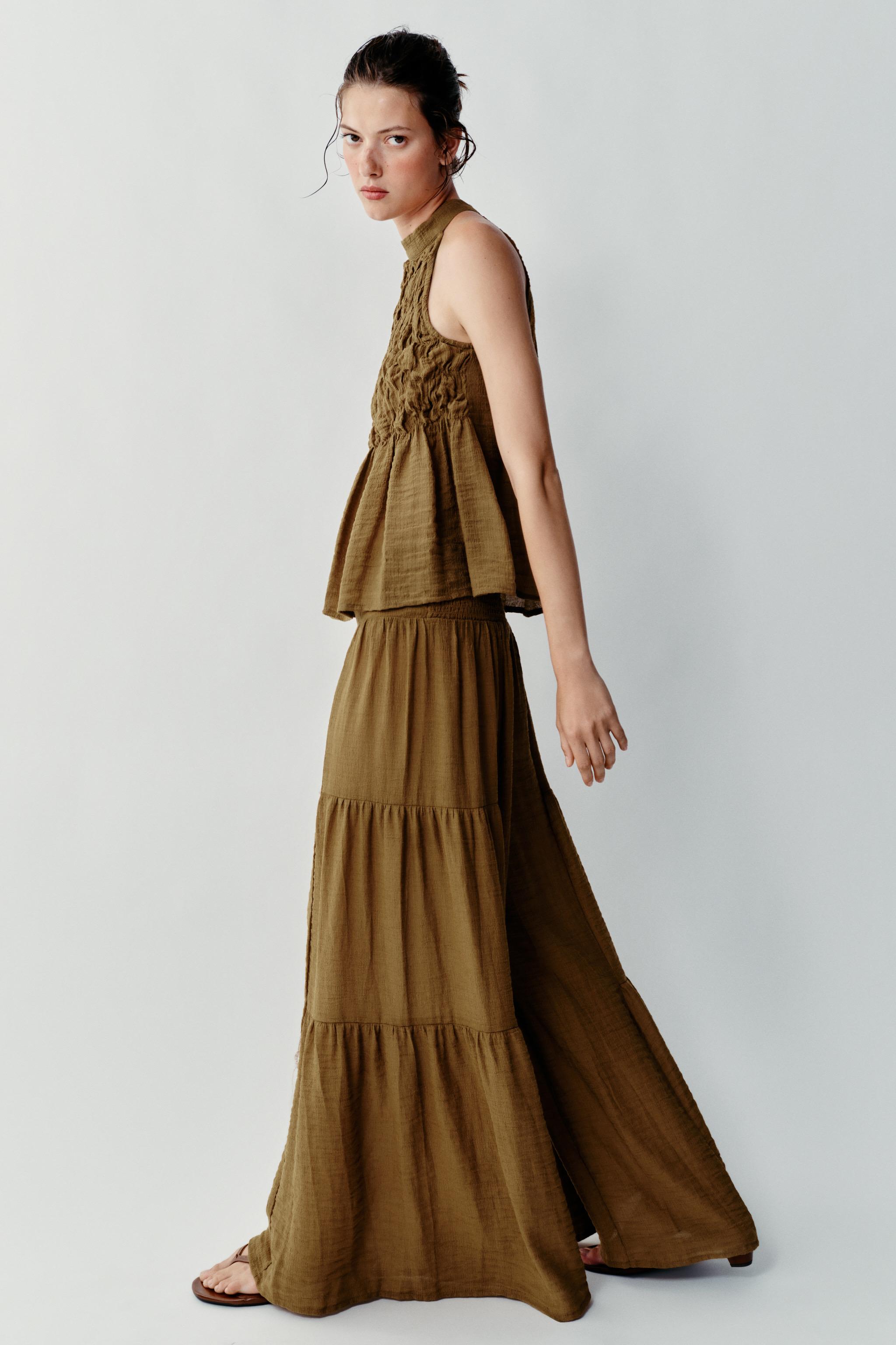 Женские брюки Zara VOLUMINOUS CUT PANTS — фото 3