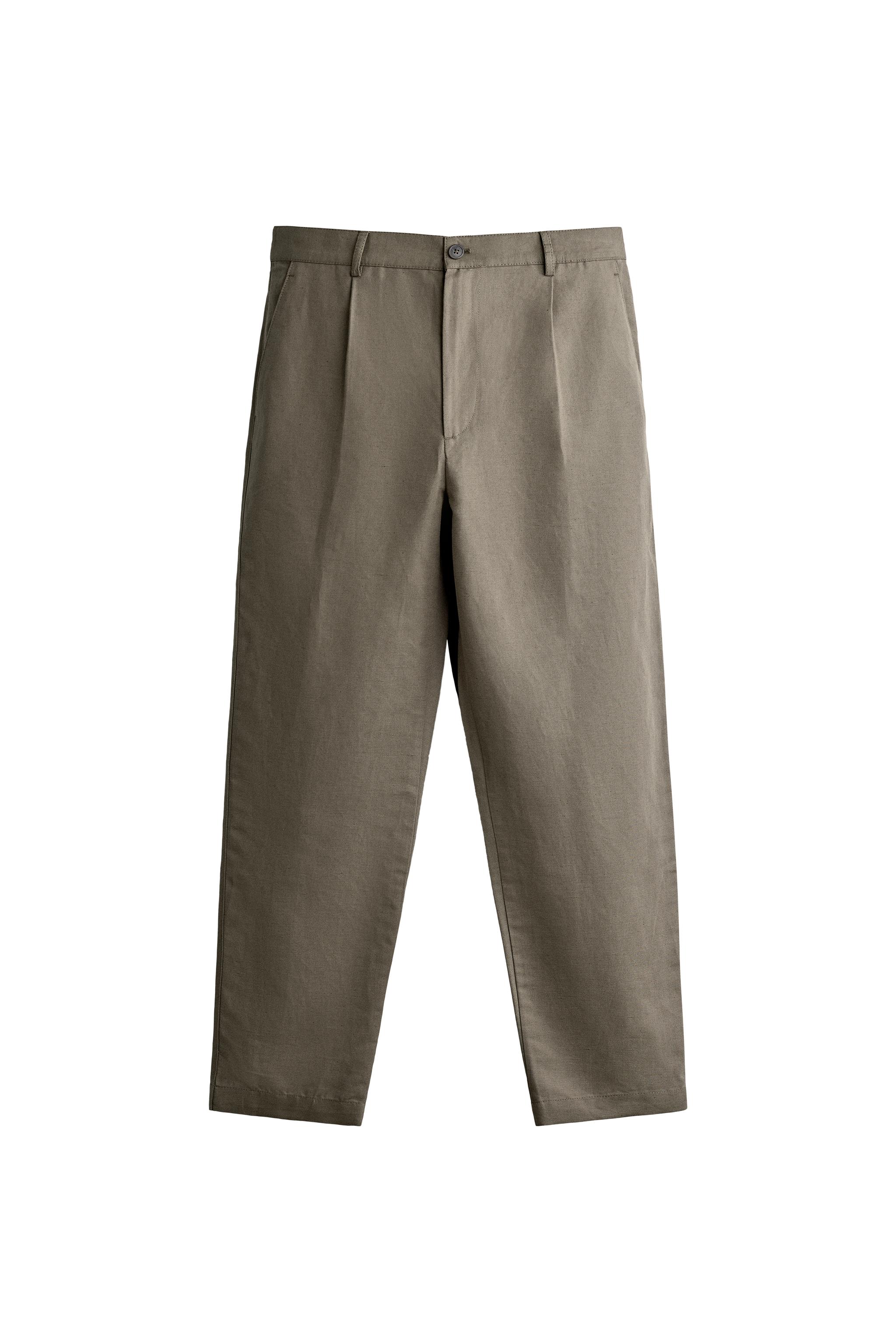 PANTALÓN RELAXED FIT ALGODÓN - LINO
