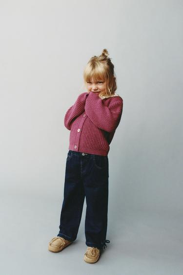 DENIM CULOTTES WITH TIES - Blue by Zara