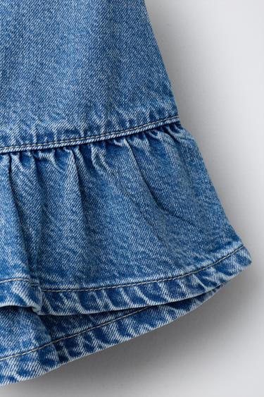 JUPE PARÉO DENIM - Bleu de Zara - Image 3