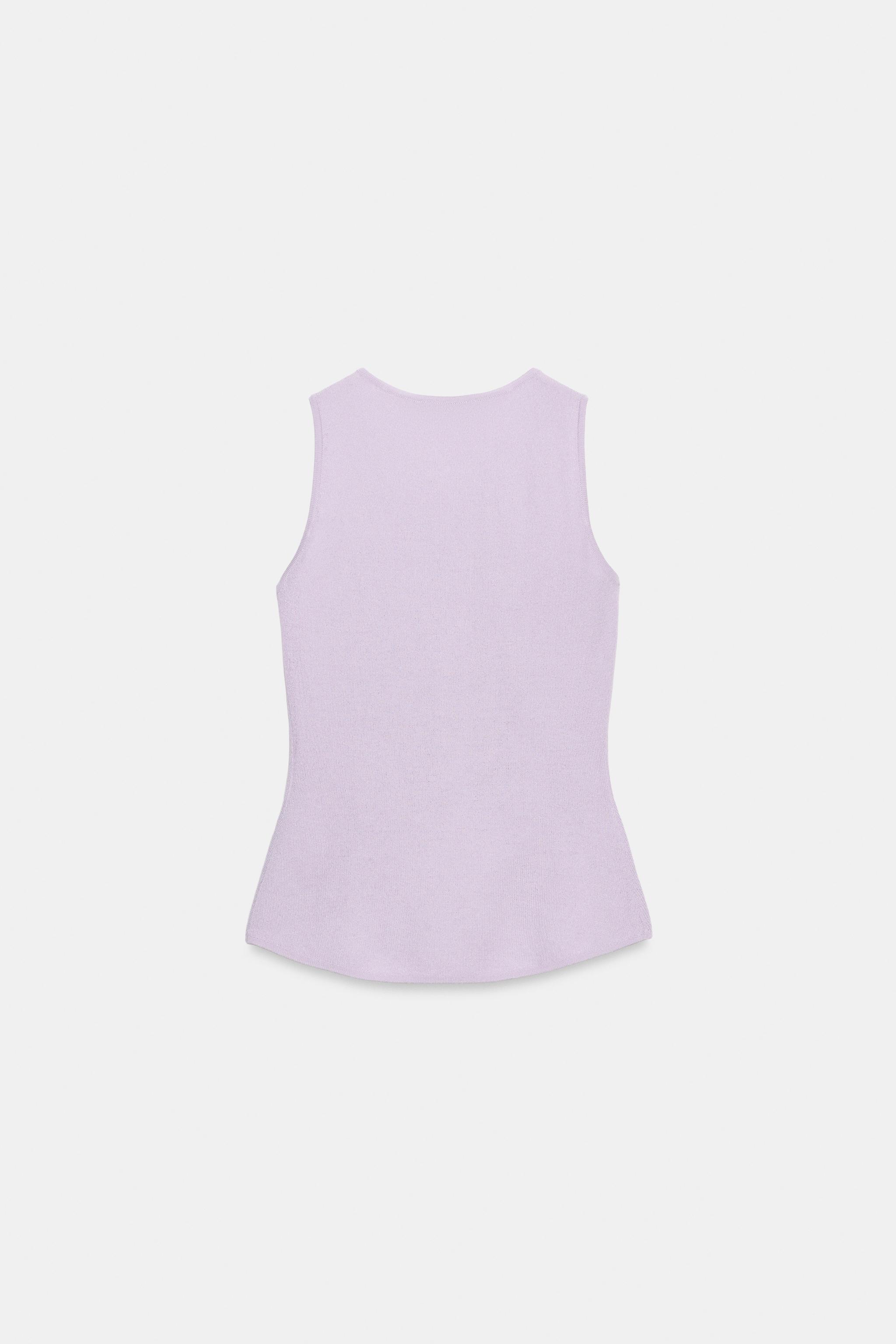 TOP EN MAILLE À PLIS