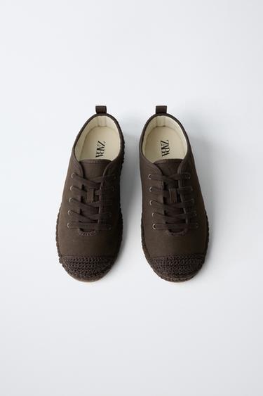 ESPADRILLES À LACETS - Marron de Zara - Image 3