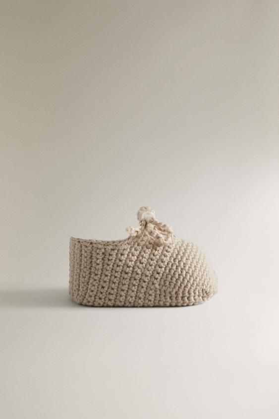 CASHMERE BABY BOOTIES - Brown by Zara - Image 0