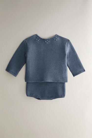 CHILDREN'S DUNGAREES WITH BOBBLES - Blue by Zara - Image 4