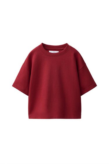 CAMISETA LISA INTERLOCK - Rojo de Zara