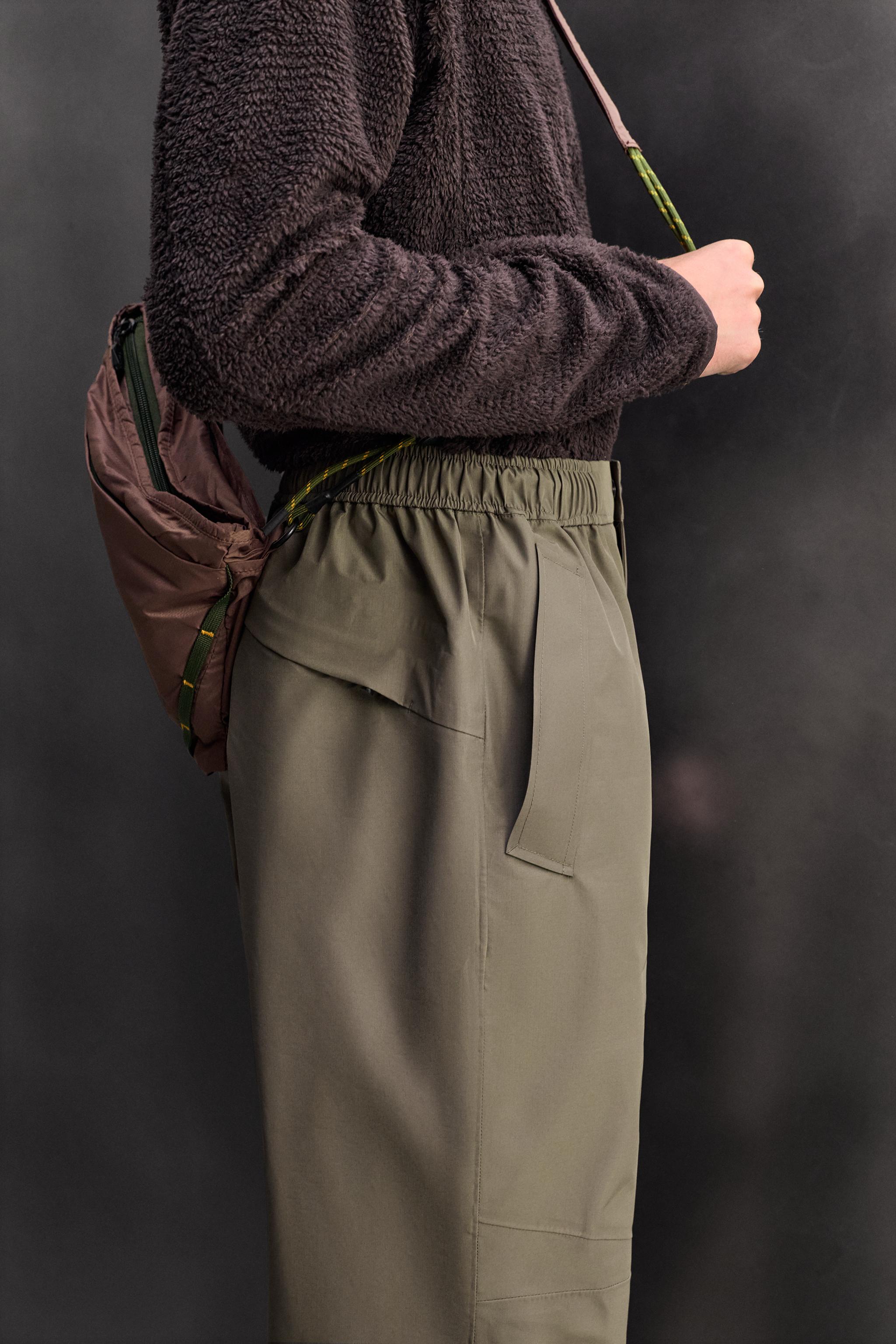 AARON LEVINE X ZARA SHELL TECHNICAL PANTS