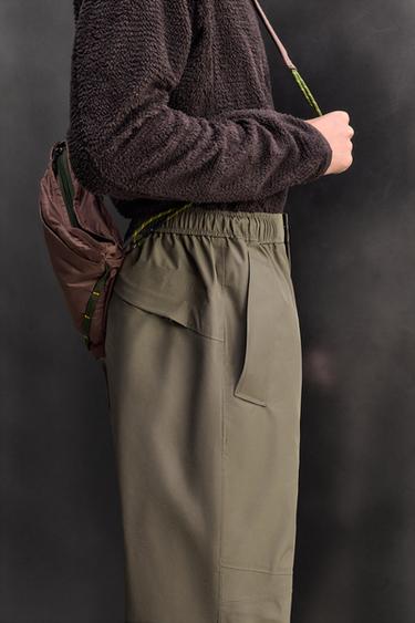 TECHNICAL SHELL TROUSERS AARON LEVINE X ZARA - Dark green by Zara - Image 4