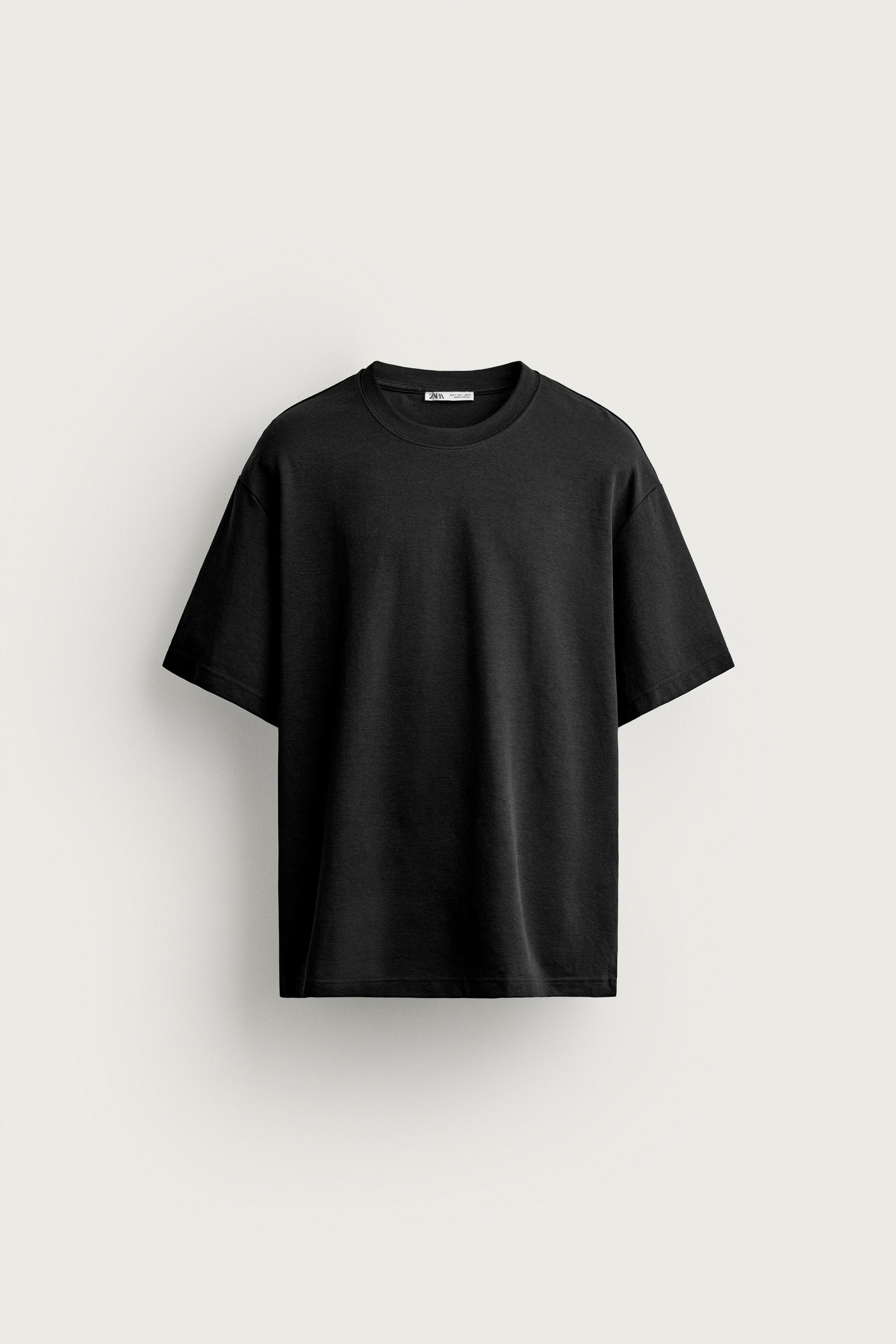 RELAXED FIT INTERLOCK T-SHIRT /04 — Black