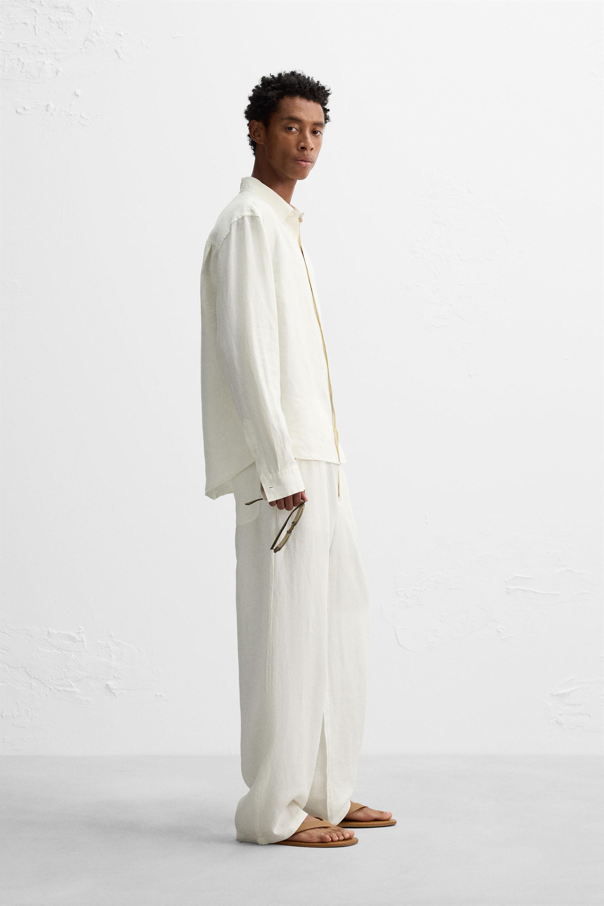 PANTALON COUPE DÉCONTRACTÉE 100 % CHANVRE