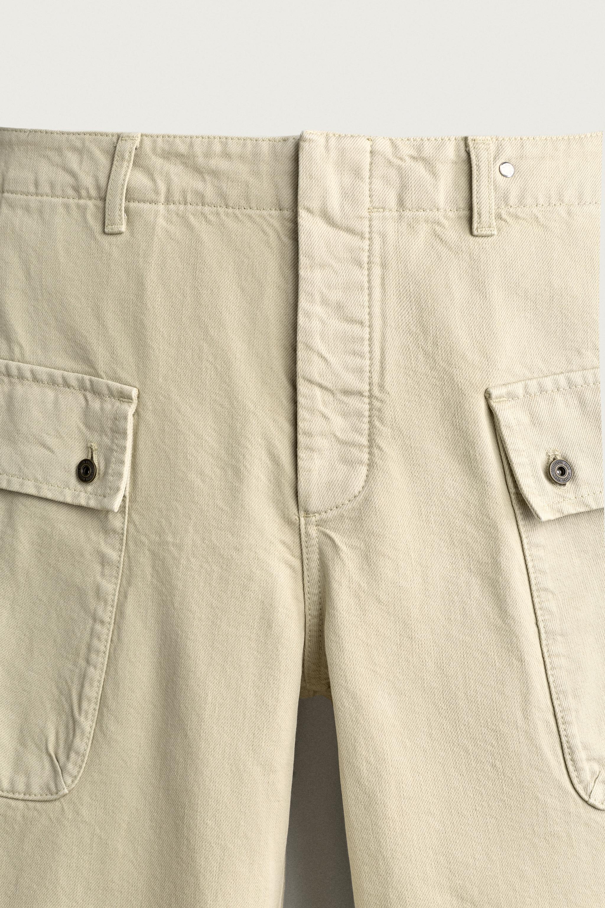 Zara RELAXED FIT KARGO PANTOLON görsel 8