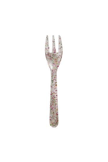 KIDS' TRITAN™ GLITTER FORK - Transparent by Zara