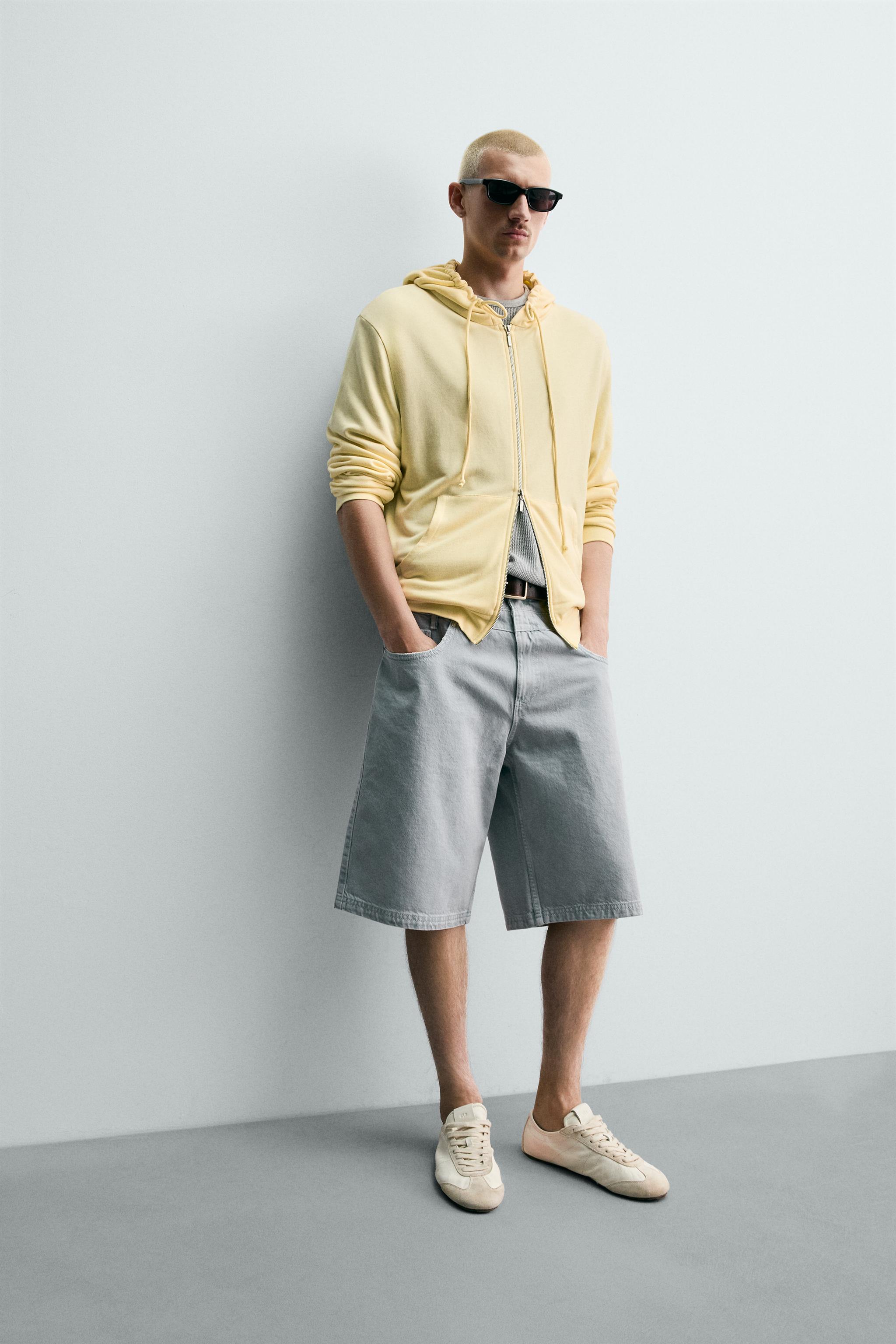OVERLAY WAIST DENIM SHORTS