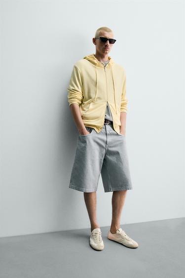 OVERLAY WAIST DENIM BERMUDA SHORTS - Faded blue by Zara - Image 5