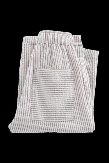 TIMELESZ - BAGGYHOSE MIT STREIFEN - Gestreift von Zara