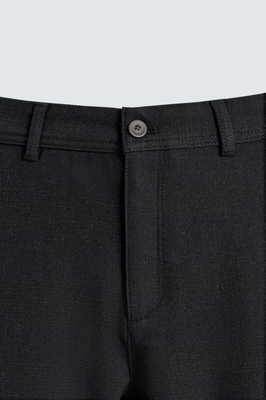PANTALÓN ESTRUCTURA CONFORT - Petróleo de Zara