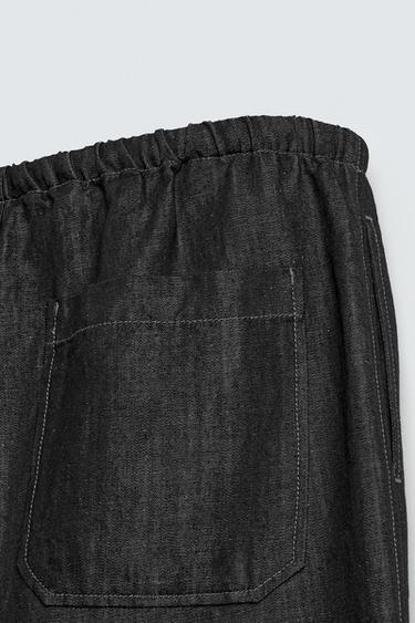 RELAXED FIT JOGGER JEANS - Black by Zara - Image 8