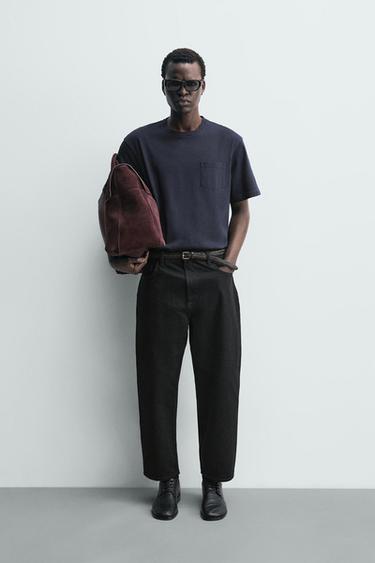 TEXANS TAPERED CAMA AMPLA - Negre de Zara