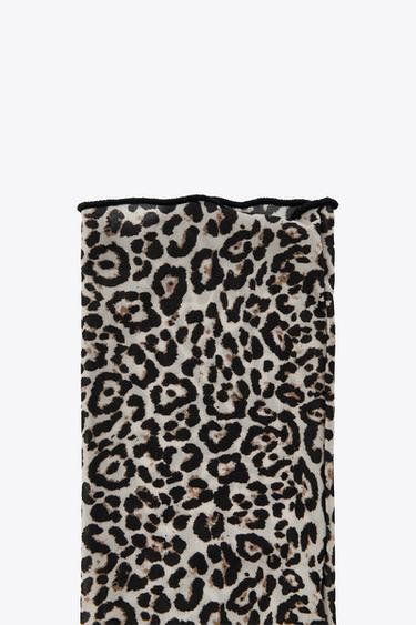 ANIMAL PRINT ANKLE SOCKS - Leopard by Zara - Image 1
