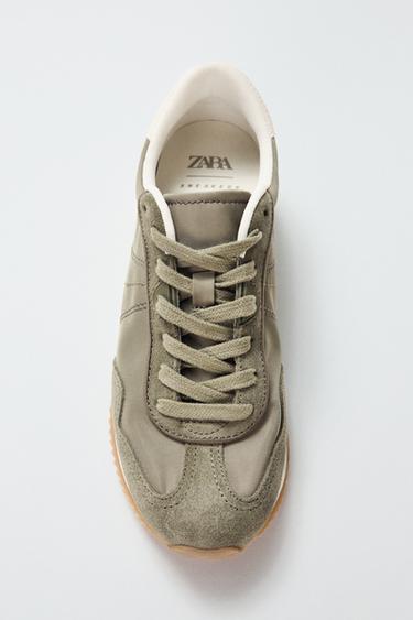 SOFT RUNNING SHOES - Khaki Green by Zara