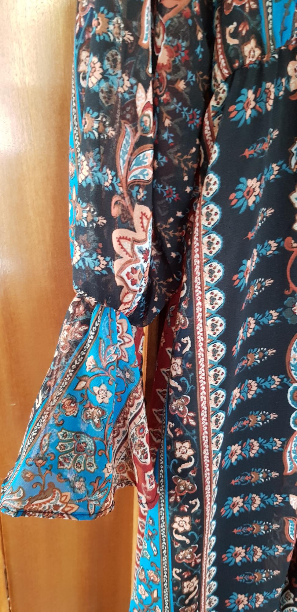 PATCHWORK PRINT DRESS - Image 4