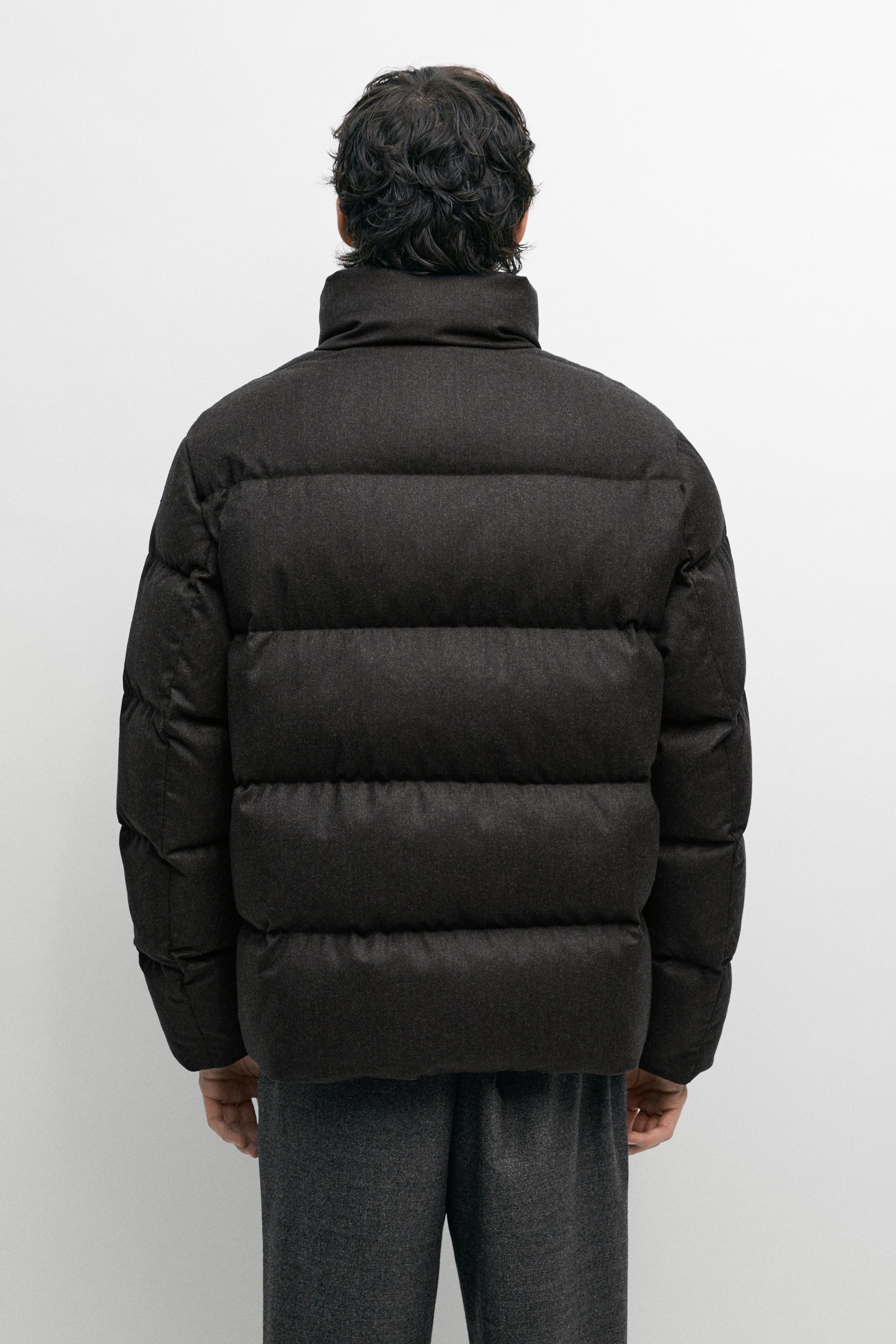100% WOOL HIGH NECK DOWN JACKET