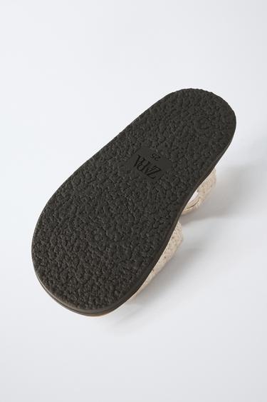 SANDALES EN CROCHET ET CERISES - Blanc écru de Zara - Image 7