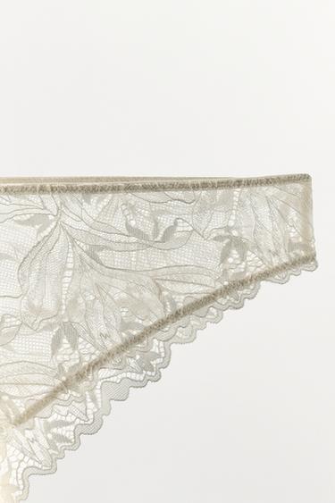 LACE BRIEFS - Ecru by Zara - Image 6