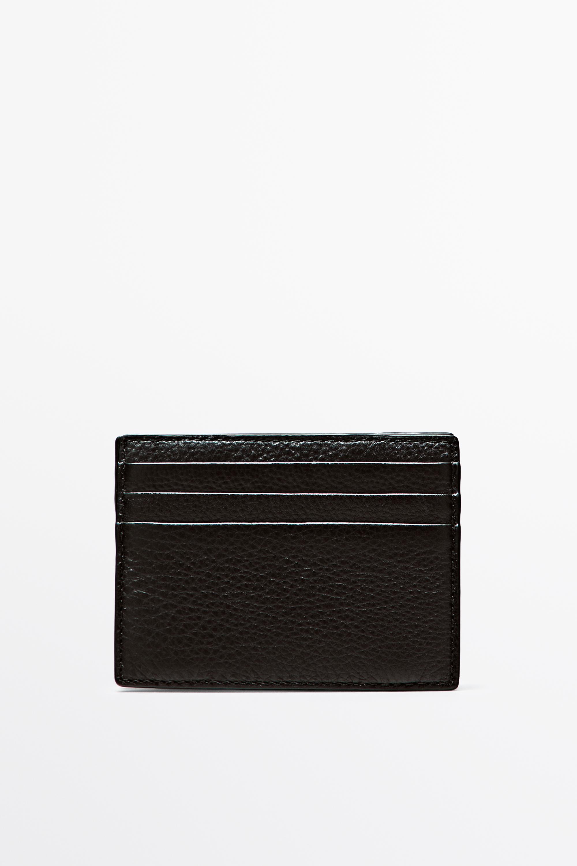 Nappa leather "magic" wallet — Black