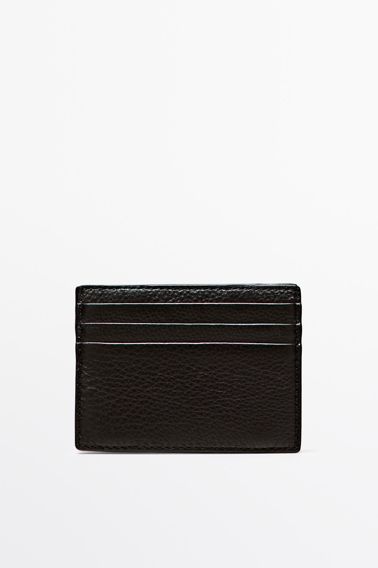 Nappa leather "magic" wallet — Black
