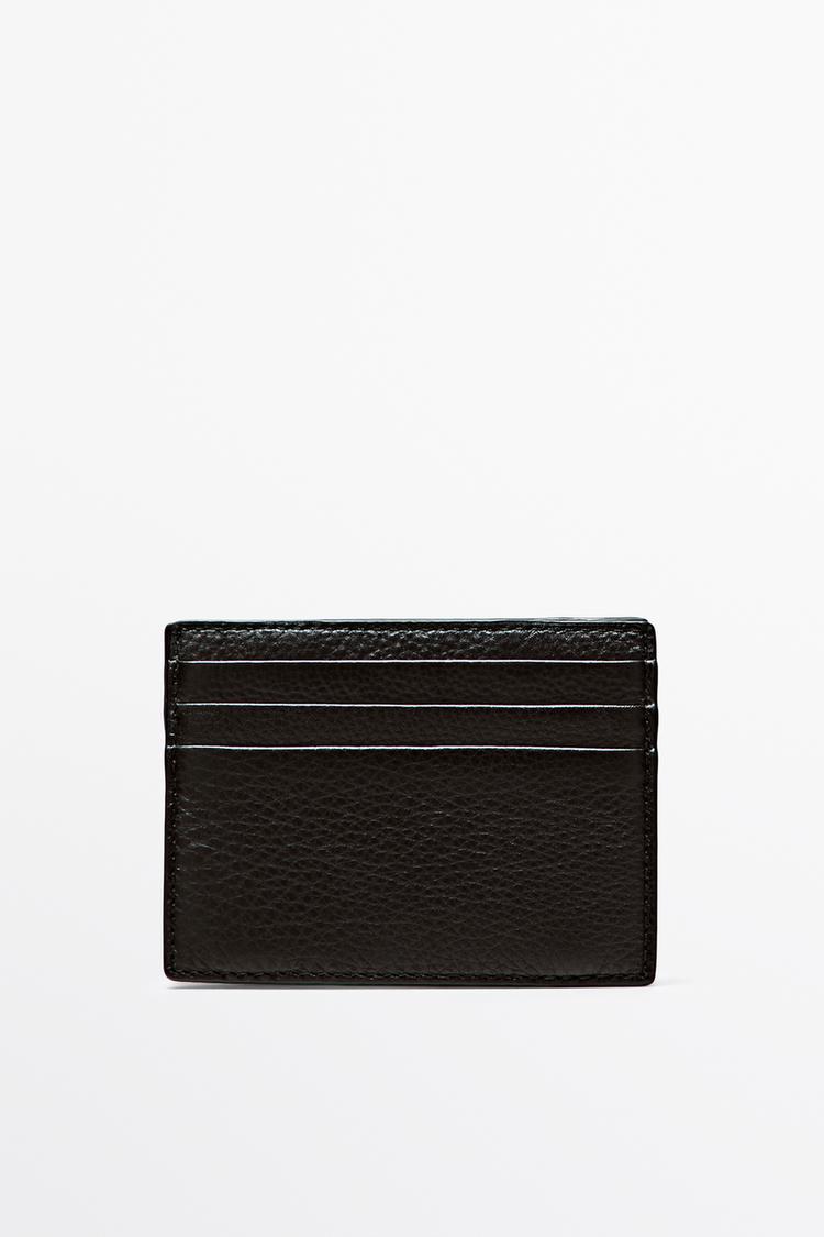Nappa leather "magic" wallet — Black