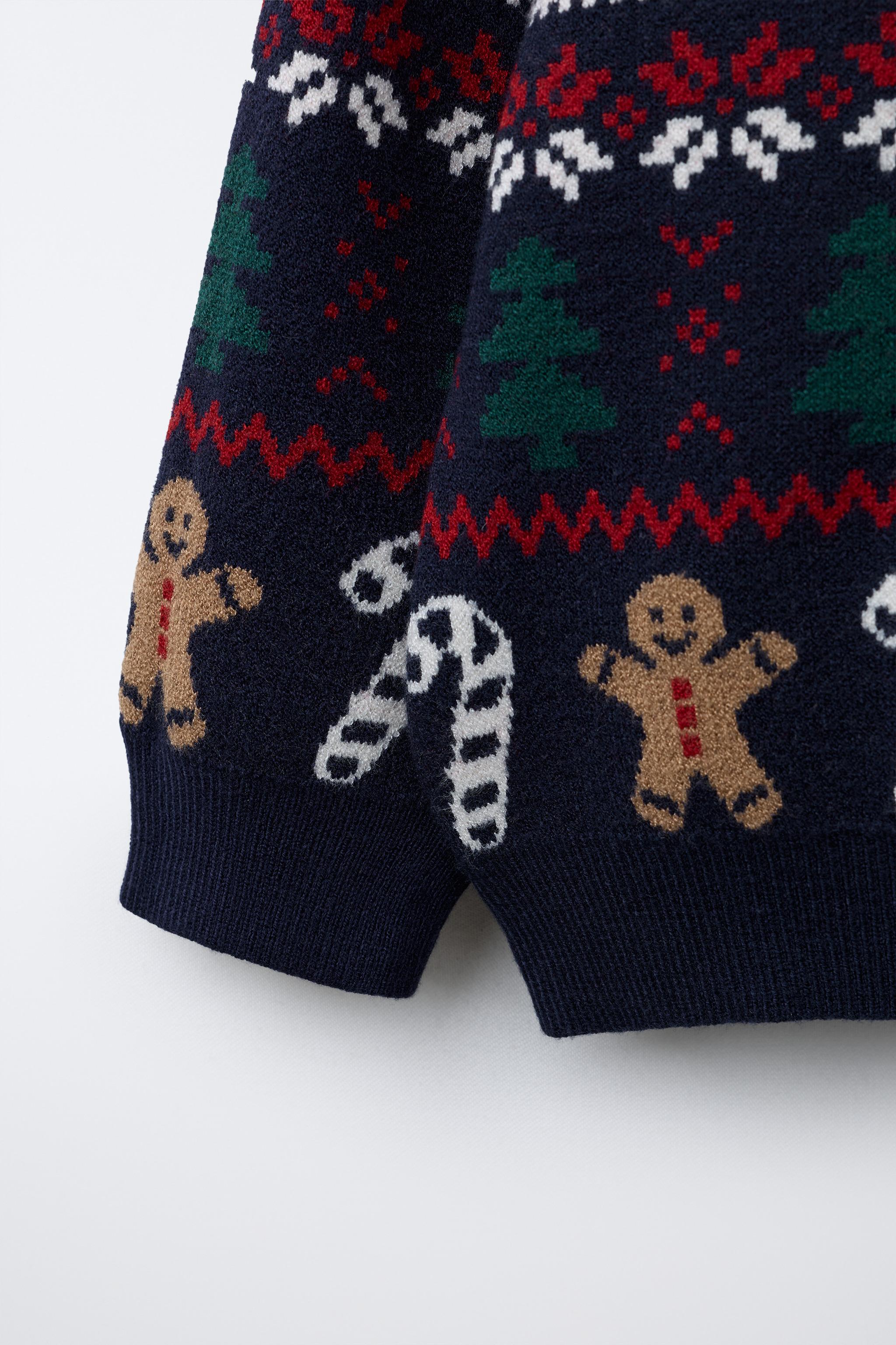 PULL EN MAILLE JACQUARD BISCUIT