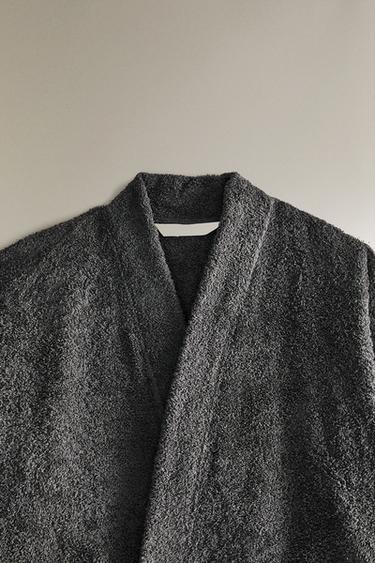 (420 GXM²) PEIGNOIR COTON PREMIUM - Gris foncé de Zara - Image 1