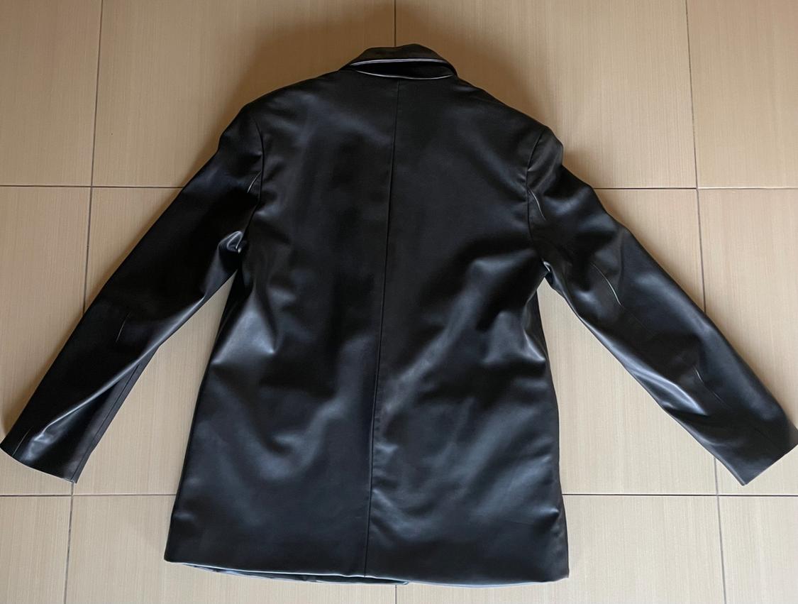 FAUX LEATHER OVERSIZED BLAZER - Image 2