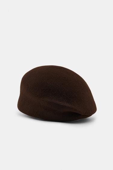BONNET CASQUETTE 100% LAINE - Marron de Zara - Image 6